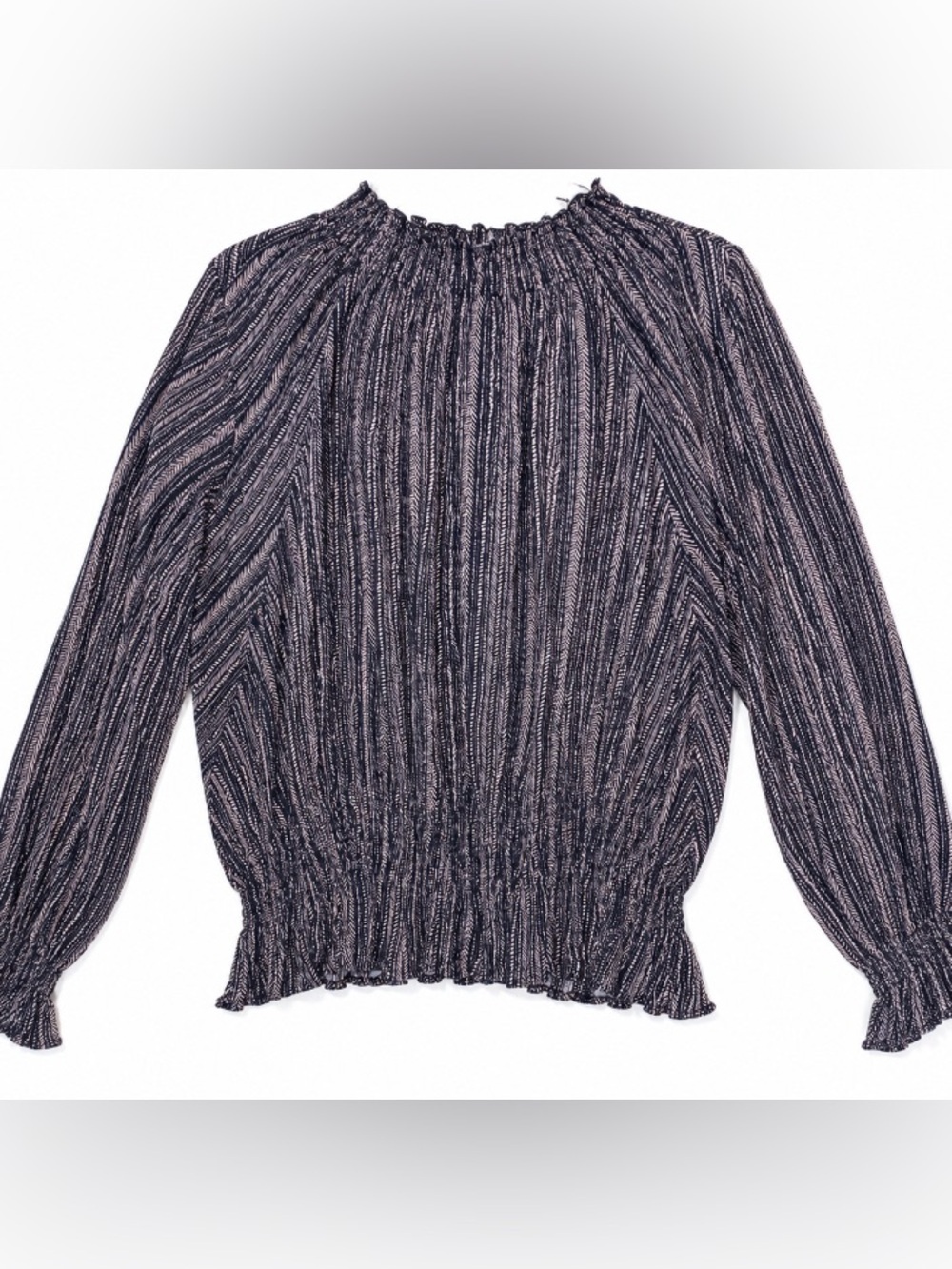 🆕 Blush J • Smocked Hem • Long Sleeve Top • 3X